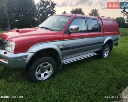 Красный Мицубиси Л 200, объемом двигателя 2.5 л и пробегом 272 тыс. км за 3200 $, фото 2 на Automoto.ua