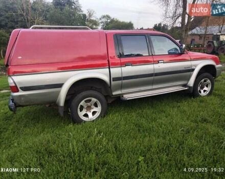 Красный Мицубиси Л 200, объемом двигателя 2.5 л и пробегом 272 тыс. км за 3200 $, фото 1 на Automoto.ua