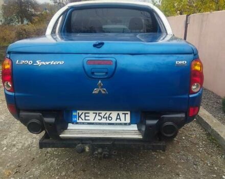 Синій Міцубісі Л 200, об'ємом двигуна 2.48 л та пробігом 322 тис. км за 10500 $, фото 3 на Automoto.ua