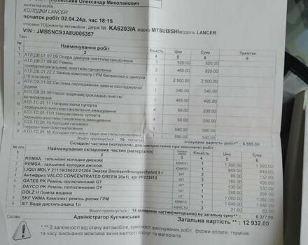 Мицубиси Лансер 2008 в Прилуках на Automoto.ua Черный Мицубиси Лансер, объемом двигателя 1.58 л и пробегом 219 тыс. км за 4900 $, фото 18 на Automoto.ua