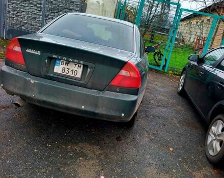 Зеленый Мицубиси Мираж, объемом двигателя 1.6 л и пробегом 340 тыс. км за 2850 $, фото 1 на Automoto.ua