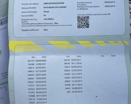 Серый Мицубиси Аутлендер, объемом двигателя 2.2 л и пробегом 223 тыс. км за 13850 $, фото 10 на Automoto.ua