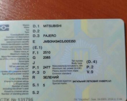 Зеленый Мицубиси Паджеро Спорт, объемом двигателя 0 л и пробегом 500 тыс. км за 7500 $, фото 12 на Automoto.ua