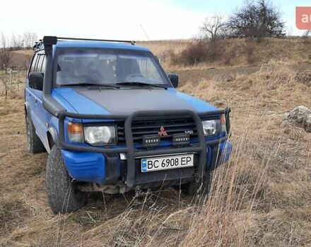 Синій Міцубісі Паджеро, об'ємом двигуна 3 л та пробігом 221 тис. км за 6800 $, фото 20 на Automoto.ua