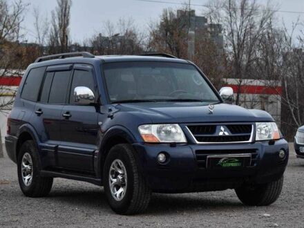 Синій Міцубісі Паджеро, об'ємом двигуна 3 л та пробігом 220 тис. км за 8450 $, фото 1 на Automoto.ua
