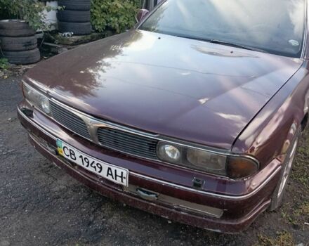 Красный Мицубиси Сигма, объемом двигателя 3 л и пробегом 378 тыс. км за 900 $, фото 1 на Automoto.ua