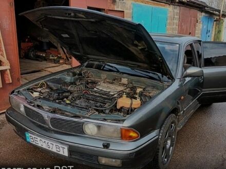 Серый Мицубиси Сигма, объемом двигателя 3 л и пробегом 370 тыс. км за 1546 $, фото 1 на Automoto.ua