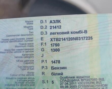 Білий Москвич / АЗЛК 2141, об'ємом двигуна 0 л та пробігом 200 тис. км за 300 $, фото 4 на Automoto.ua