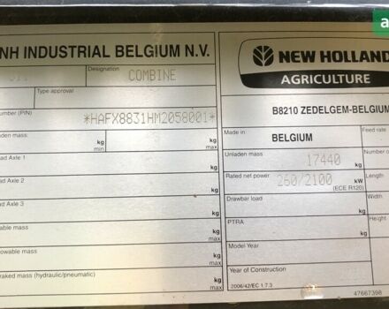 Нью Холланд ЦКС, объемом двигателя 0 л и пробегом 0 тыс. км за 329000 $, фото 12 на Automoto.ua