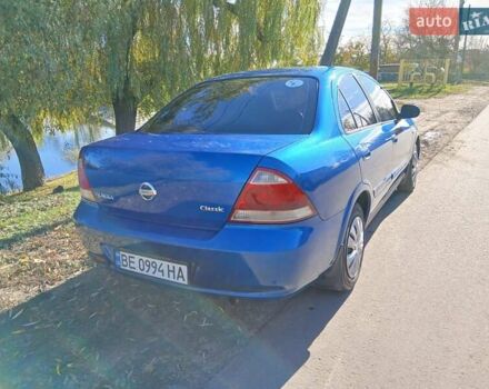 Синий Ниссан Альмера Классик, объемом двигателя 1.6 л и пробегом 221 тыс. км за 4500 $, фото 6 на Automoto.ua