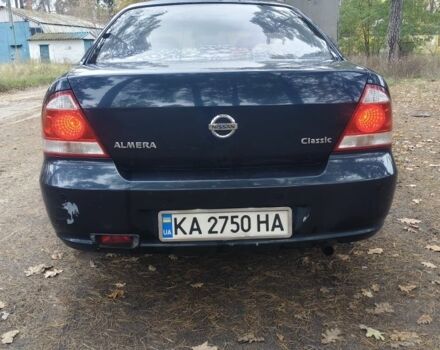 Синий Ниссан Альмера Классик, объемом двигателя 1.6 л и пробегом 252 тыс. км за 4100 $, фото 4 на Automoto.ua