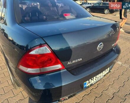 Синий Ниссан Альмера Классик, объемом двигателя 1.6 л и пробегом 198 тыс. км за 5500 $, фото 4 на Automoto.ua