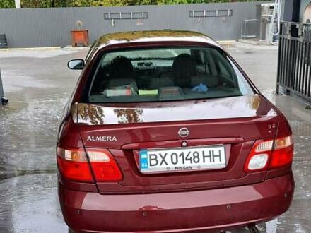 Ниссан Альмера 2004 в Каменце-Подольском на Automoto.ua Красный Ниссан Альмера, объемом двигателя 1.5 л и пробегом 231 тыс. км за 3100 $, фото 1 на Automoto.ua