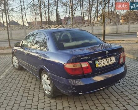 Синий Ниссан Альмера, объемом двигателя 1.5 л и пробегом 319 тыс. км за 3500 $, фото 5 на Automoto.ua