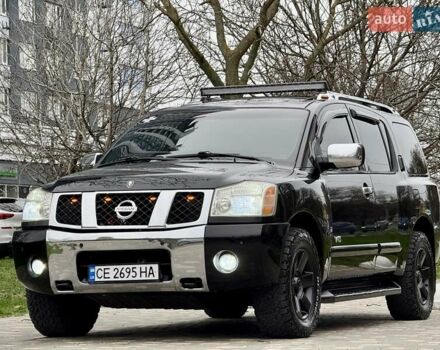 Черный Ниссан Армада, объемом двигателя 5.6 л и пробегом 267 тыс. км за 10999 $, фото 2 на Automoto.ua