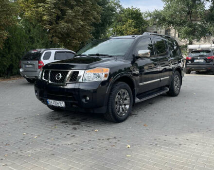 Черный Ниссан Армада, объемом двигателя 5.55 л и пробегом 230 тыс. км за 21500 $, фото 1 на Automoto.ua