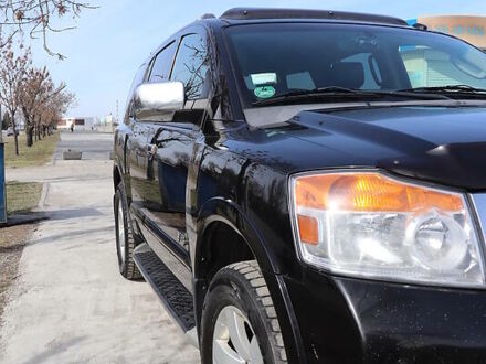 Черный Ниссан Армада, объемом двигателя 5.56 л и пробегом 191 тыс. км за 14999 $, фото 1 на Automoto.ua