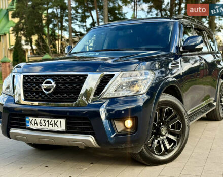 Синий Ниссан Армада, объемом двигателя 5.6 л и пробегом 85 тыс. км за 35500 $, фото 1 на Automoto.ua