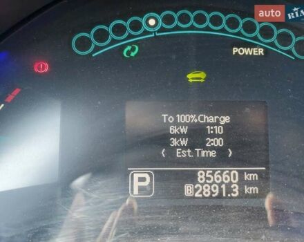 Білий Ніссан Ліф, об'ємом двигуна 0 л та пробігом 85 тис. км за 10000 $, фото 3 на Automoto.ua