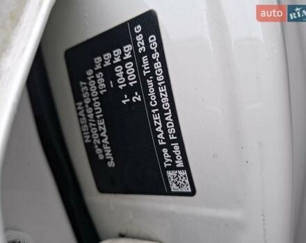 Белый Ниссан Лиф, объемом двигателя 0 л и пробегом 39 тыс. км за 14900 $, фото 24 на Automoto.ua