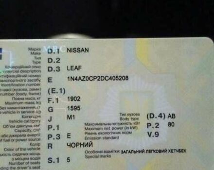 Черный Ниссан Лиф, объемом двигателя 0 л и пробегом 141 тыс. км за 6400 $, фото 21 на Automoto.ua