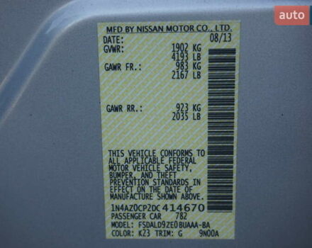 Серый Ниссан Лиф, объемом двигателя 0 л и пробегом 193 тыс. км за 5555 $, фото 56 на Automoto.ua