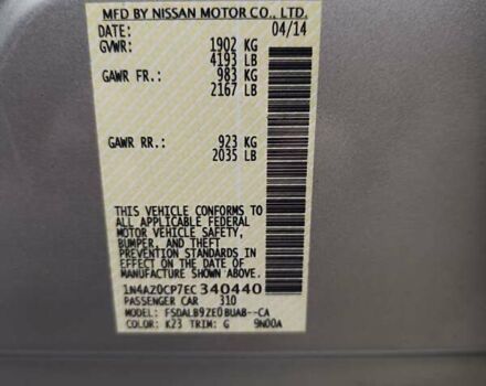 Ниссан Лиф 2014 в Ровно на Automoto.ua Серый Ниссан Лиф, объемом двигателя 0 л и пробегом 118 тыс. км за 5700 $, фото 31 на Automoto.ua
