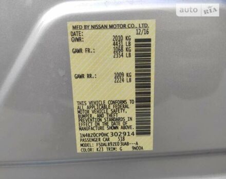 Серый Ниссан Лиф, объемом двигателя 0 л и пробегом 61 тыс. км за 8000 $, фото 21 на Automoto.ua