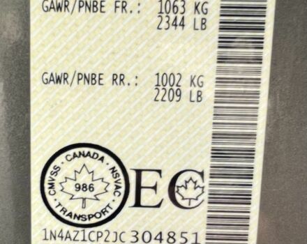 Серый Ниссан Лиф, объемом двигателя 0 л и пробегом 164 тыс. км за 10900 $, фото 7 на Automoto.ua