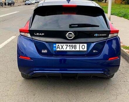 Синий Ниссан Лиф, объемом двигателя 0 л и пробегом 65 тыс. км за 12500 $, фото 1 на Automoto.ua