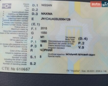 Черный Ниссан Максима, объемом двигателя 2 л и пробегом 320 тыс. км за 2700 $, фото 1 на Automoto.ua