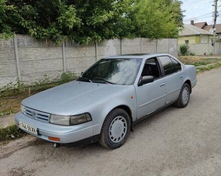 Синий Ниссан Максима, объемом двигателя 3 л и пробегом 302 тыс. км за 1200 $, фото 1 на Automoto.ua