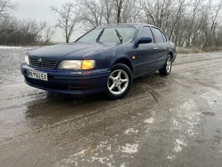 Синий Ниссан Максима, объемом двигателя 3 л и пробегом 500 тыс. км за 3000 $, фото 1 на Automoto.ua