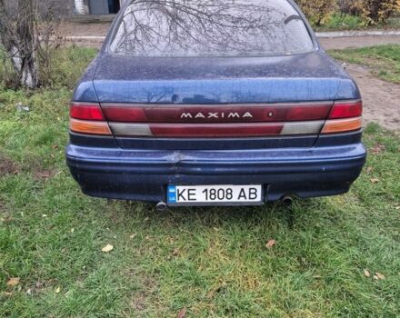 Синий Ниссан Максима, объемом двигателя 3 л и пробегом 460 тыс. км за 2200 $, фото 1 на Automoto.ua