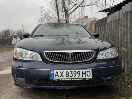 Синий Ниссан Максима, объемом двигателя 2 л и пробегом 350 тыс. км за 1500 $, фото 1 на Automoto.ua