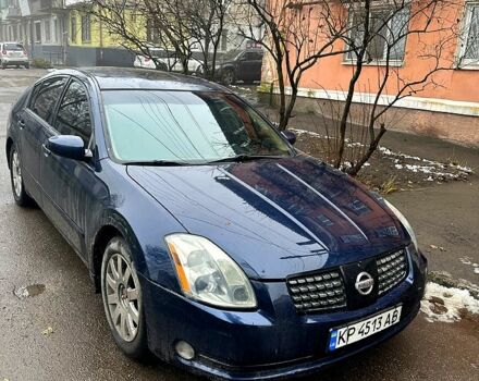 Синий Ниссан Максима, объемом двигателя 3.5 л и пробегом 150 тыс. км за 5000 $, фото 1 на Automoto.ua