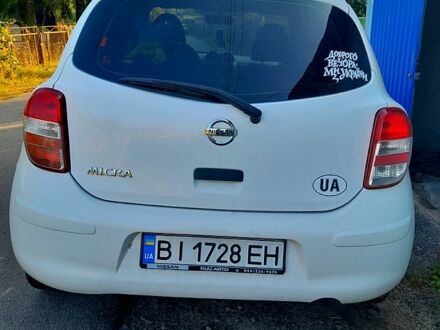 Ниссан Микра 2013 в Полтаве на Automoto.ua Белый Ниссан Микра, объемом двигателя 1.1 л и пробегом 150 тыс. км за 5800 $, фото 1 на Automoto.ua