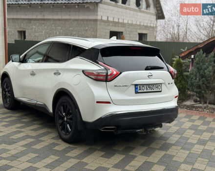 Белый Ниссан Мурано, объемом двигателя 3.5 л и пробегом 130 тыс. км за 13499 $, фото 12 на Automoto.ua