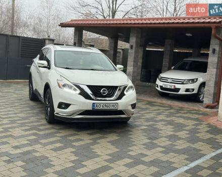 Белый Ниссан Мурано, объемом двигателя 3.5 л и пробегом 130 тыс. км за 13499 $, фото 6 на Automoto.ua