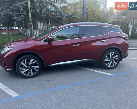 Красный Ниссан Мурано, объемом двигателя 3.5 л и пробегом 76 тыс. км за 19500 $, фото 1 на Automoto.ua