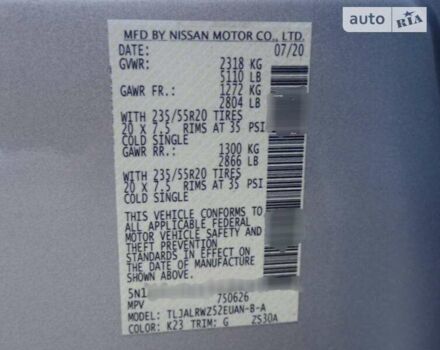 Сірий Ніссан Мурано, об'ємом двигуна 3.5 л та пробігом 19 тис. км за 27300 $, фото 22 на Automoto.ua