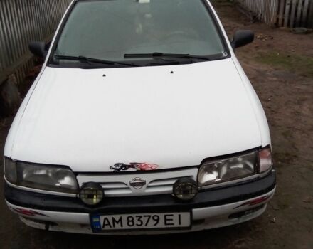 Белый Ниссан Примера, объемом двигателя 1.5 л и пробегом 200 тыс. км за 750 $, фото 1 на Automoto.ua