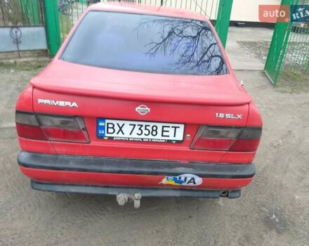Красный Ниссан Примера, объемом двигателя 1.6 л и пробегом 230 тыс. км за 2500 $, фото 4 на Automoto.ua