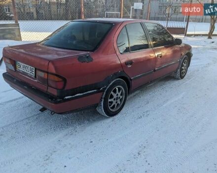 Красный Ниссан Примера, объемом двигателя 2 л и пробегом 434 тыс. км за 2100 $, фото 1 на Automoto.ua