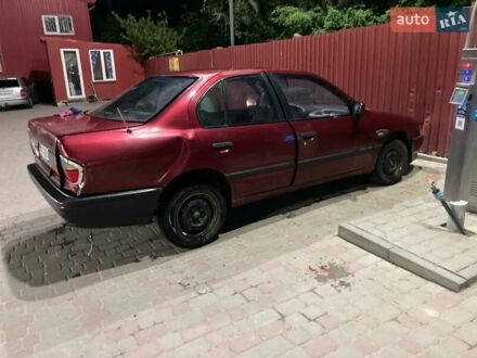 Ниссан Примера 1993 в Хмельницком на Automoto.ua Красный Ниссан Примера, объемом двигателя 1.6 л и пробегом 300 тыс. км за 600 $, фото 1 на Automoto.ua
