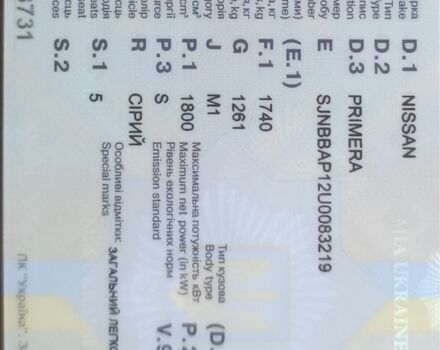 Сірий Ніссан Прімера, об'ємом двигуна 1.8 л та пробігом 346 тис. км за 2500 $, фото 1 на Automoto.ua