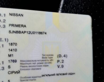 Серый Ниссан Примера, объемом двигателя 1.8 л и пробегом 300 тыс. км за 3200 $, фото 6 на Automoto.ua