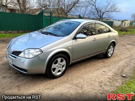 Ниссан Примера 2003 в Сахновщине на Automoto.ua Серый Ниссан Примера, объемом двигателя 2 л и пробегом 167 тыс. км за 4600 $, фото 1 на Automoto.ua