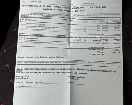 Белый Ниссан Кашкай, объемом двигателя 1.5 л и пробегом 277 тыс. км за 9300 $, фото 33 на Automoto.ua