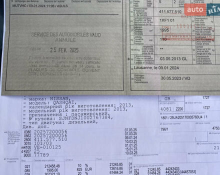 Белый Ниссан Кашкай, объемом двигателя 2 л и пробегом 207 тыс. км за 13500 $, фото 52 на Automoto.ua
